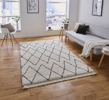 Load image into Gallery viewer, Boho 8280 White/Black - The Rug Quarter