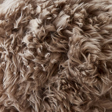 Load image into Gallery viewer, Light Brown Sheepskin Cushion