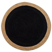Load image into Gallery viewer, Milano Soft Jute Rug with Dark Grey Charcoal Centre - The Rug Quarter