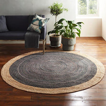 Load image into Gallery viewer, Milano Soft Jute Rug with Light Grey Centre - The Rug Quarter
