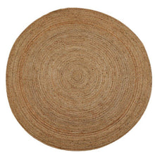 Load image into Gallery viewer, Round Jute Rug Natural - The Rug Quarter