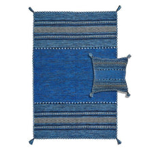 Load image into Gallery viewer, Kelim Blue - The Rug Quarter