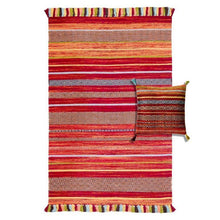 Load image into Gallery viewer, Kelim Striped Red - The Rug Quarter