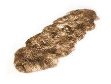 Load image into Gallery viewer, Two Piece Gold Star Longwool Sheepskin Rug Eclipse