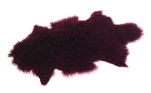 Load image into Gallery viewer, Single Piece Tibetan Lambskin Mongolian Burgundy