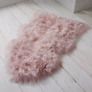 Blush Pink Sheepskin Rug XXL - The Rug Quarter