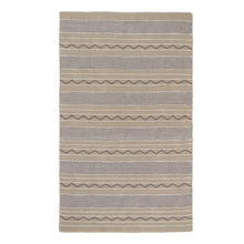Load image into Gallery viewer, Hug Rug Woven Rustic Stripe Natural/Brown