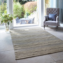 Load image into Gallery viewer, Hug Rug Woven Rustic Stripe Natural/Brown