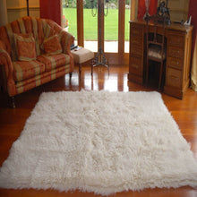 Load image into Gallery viewer, Natural White Flokati Rug - The Rug Quarter