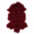 Single Piece Tibetan Lambskin Mongolian Burgundy colour-60-x-105, plain, red, Sheepskin, Under £150, Wool Rugs Bowron Sheepskins 